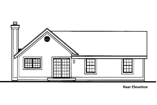 House Plan 99365 Rear Elevation
