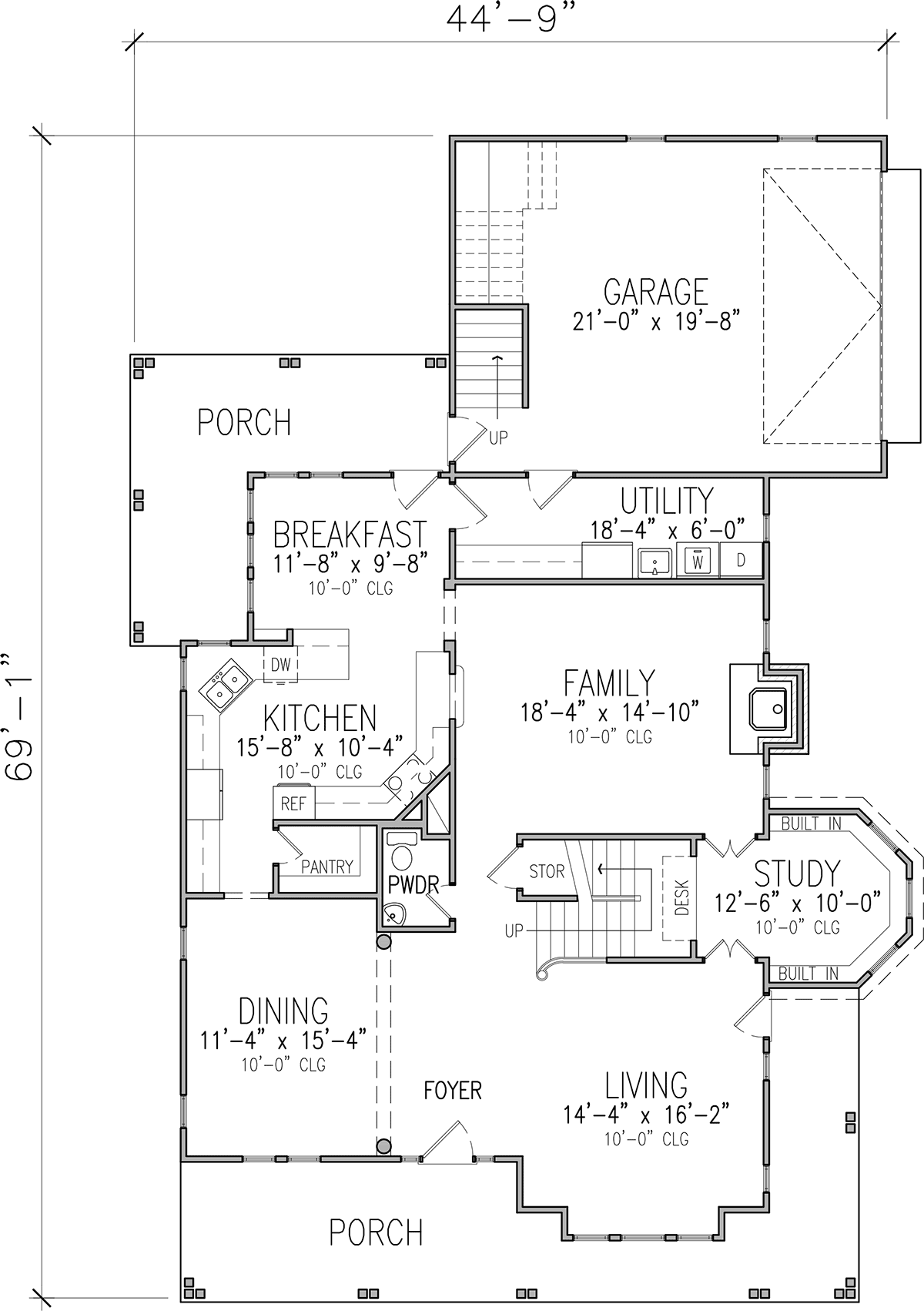 House Plan 99392 Level One