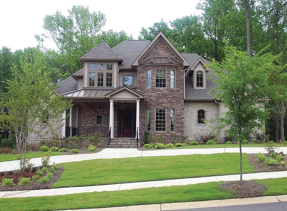 Tudor, Victorian Plan with 2639 Sq. Ft., 4 Bedrooms, 4 Bathrooms, 3 Car Garage Elevation