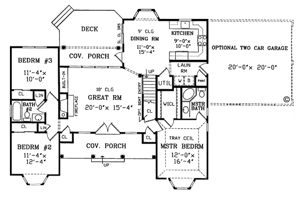 House Plan 99673 Level One