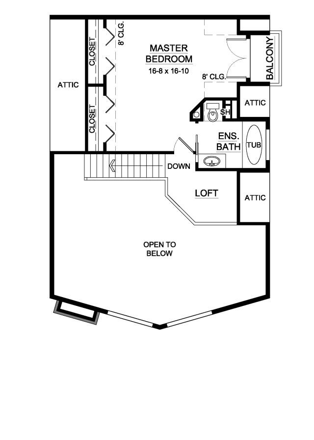 House Plan 99914 Level Two