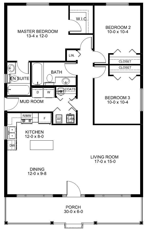 House Plan 99960 Level One