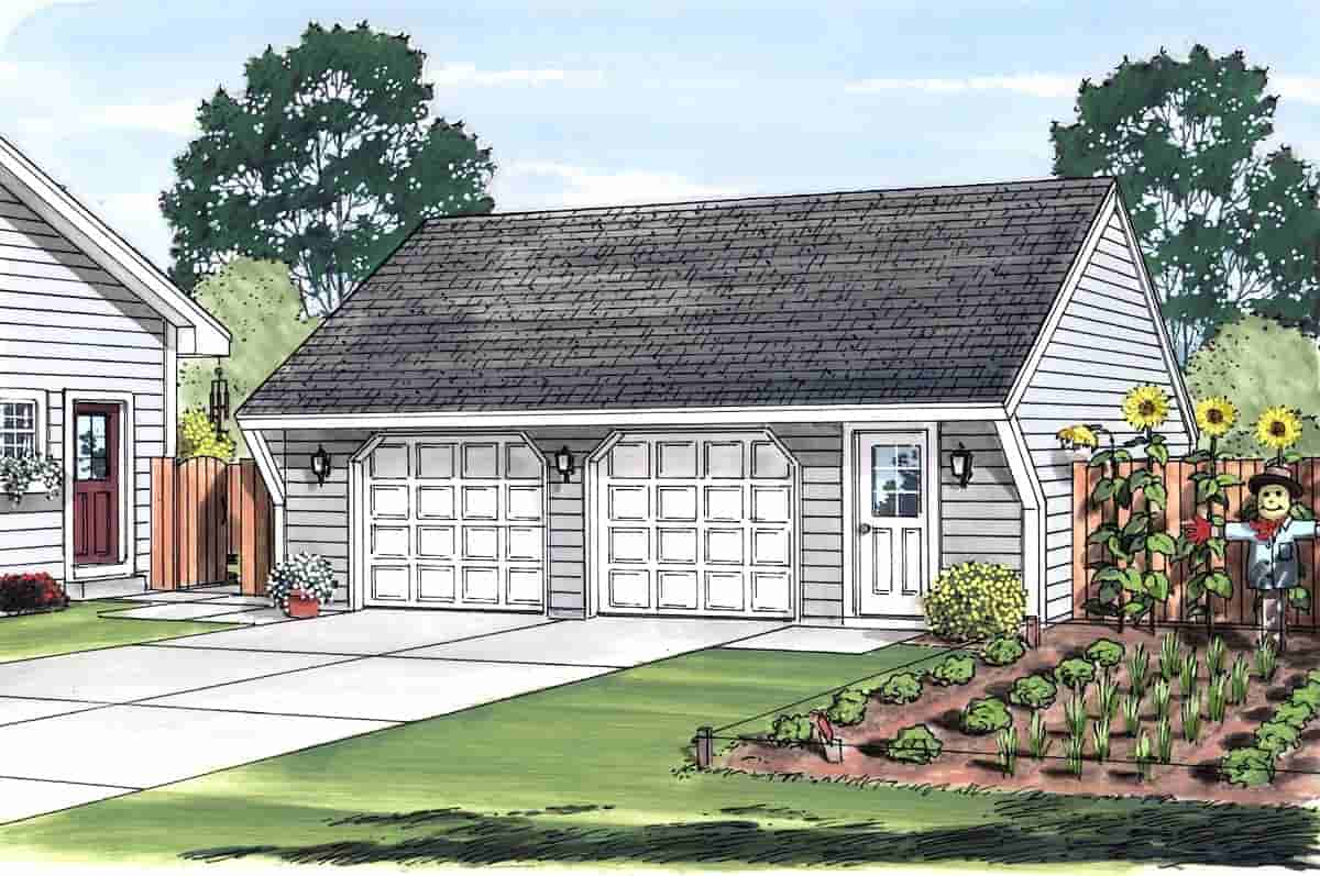 Garage Plan 30021 - 2 Car Garage Picture 1