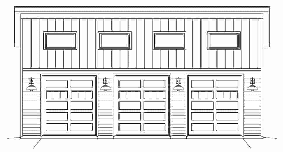 Garage Plan 40828 - 3 Car Garage Picture 3