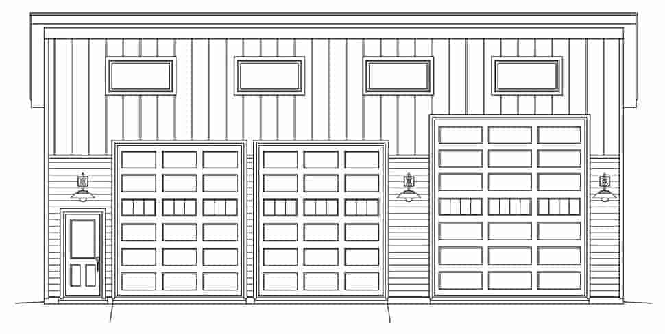 Garage Plan 40881 - 3 Car Garage Picture 3