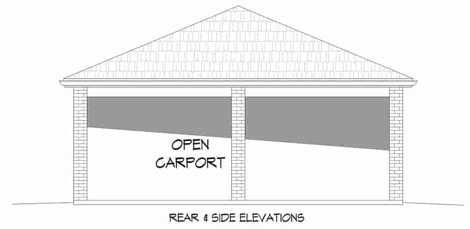 Garage Plan 40883 - 2 Car Garage Picture 2