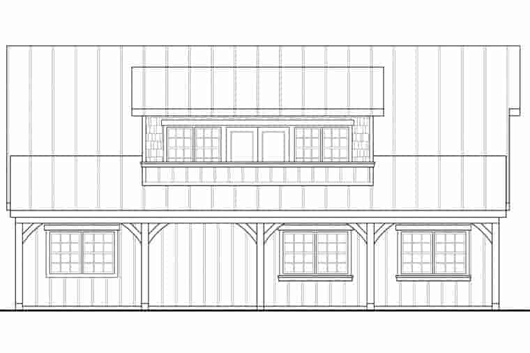 Garage Plan 41153 - 2 Car Garage Apartment Picture 1