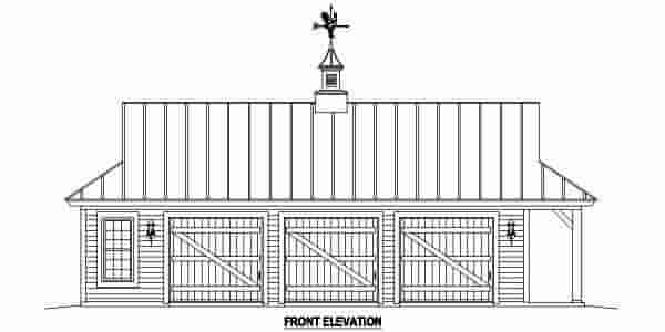 Garage Plan 47085 - 3 Car Garage Picture 2