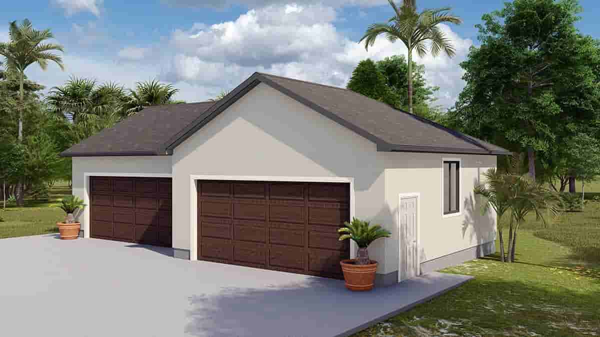 Garage Plan 50549 - 4 Car Garage Picture 1