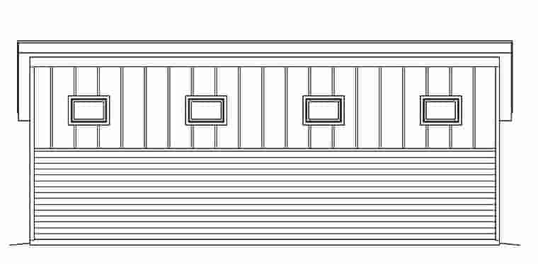 Garage Plan 51539 - 3 Car Garage Picture 2