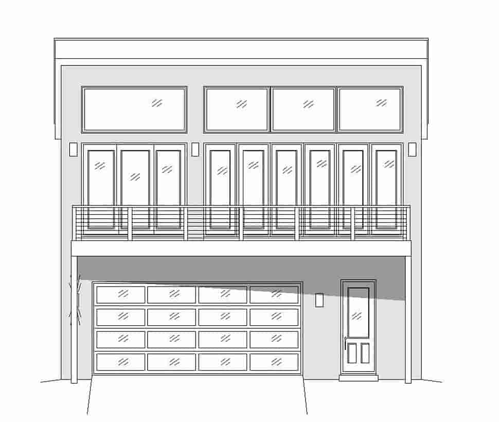 Garage-Living Plan 51698 Picture 3