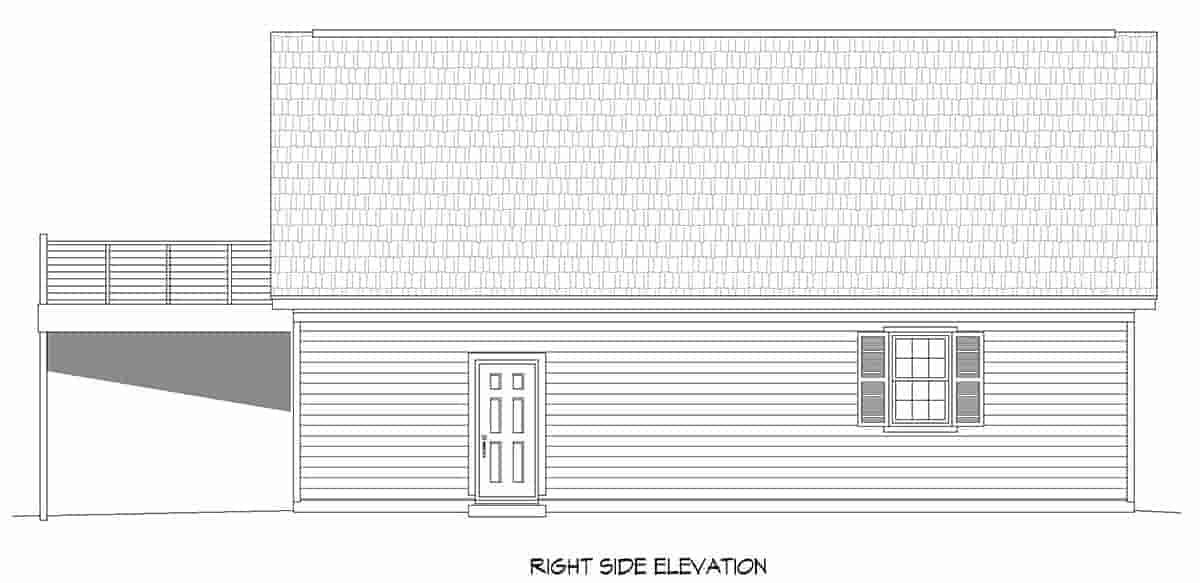 Garage Plan 52119 - 4 Car Garage Apartment Picture 1