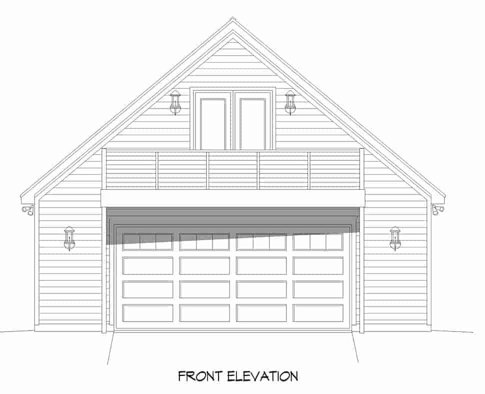 Garage Plan 52119 - 4 Car Garage Apartment Picture 3