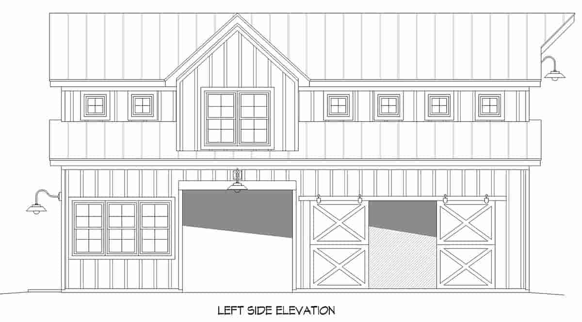 Garage Plan 52136 - 2 Car Garage Apartment Picture 2