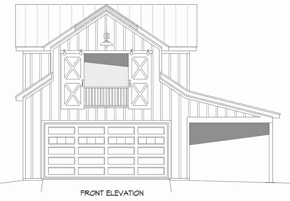 Garage Plan 52136 - 2 Car Garage Apartment Picture 3