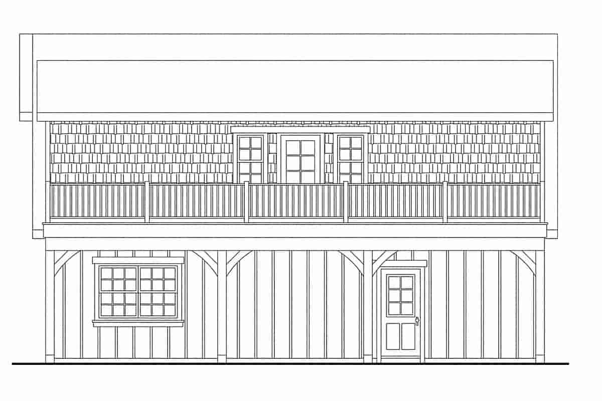 Garage Plan 59475 - 2 Car Garage Apartment Picture 1