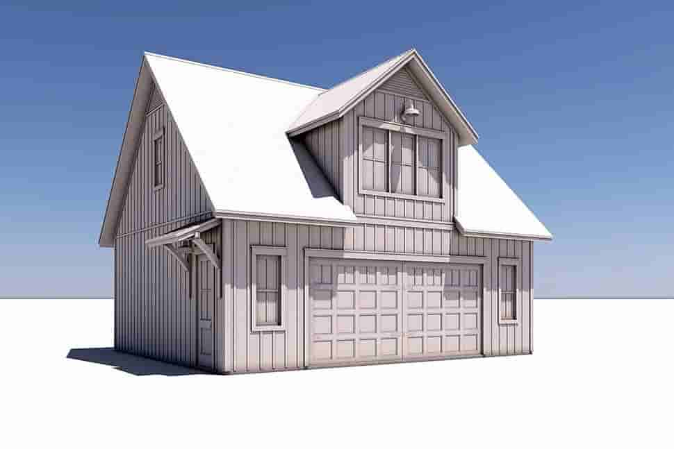 Garage-Living Plan 80865 Picture 4