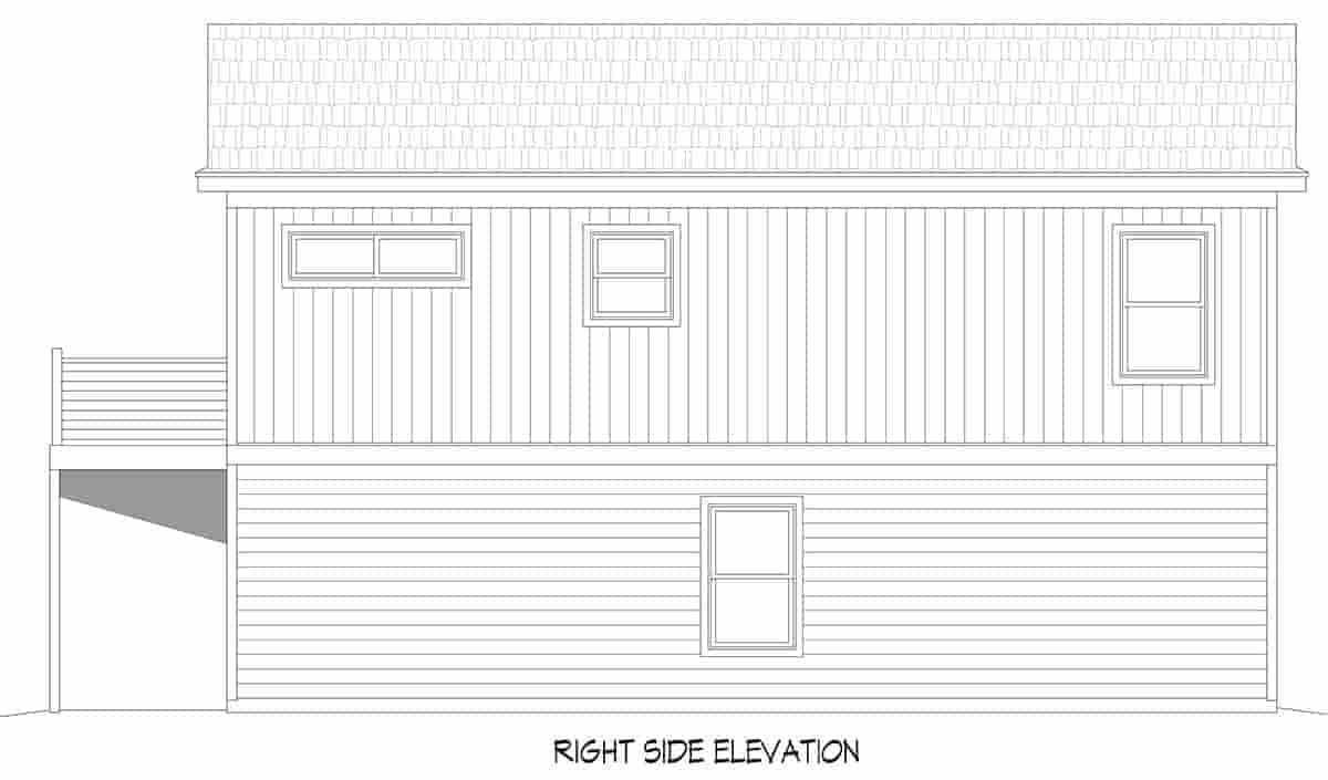 Garage-Living Plan 81584 Picture 1