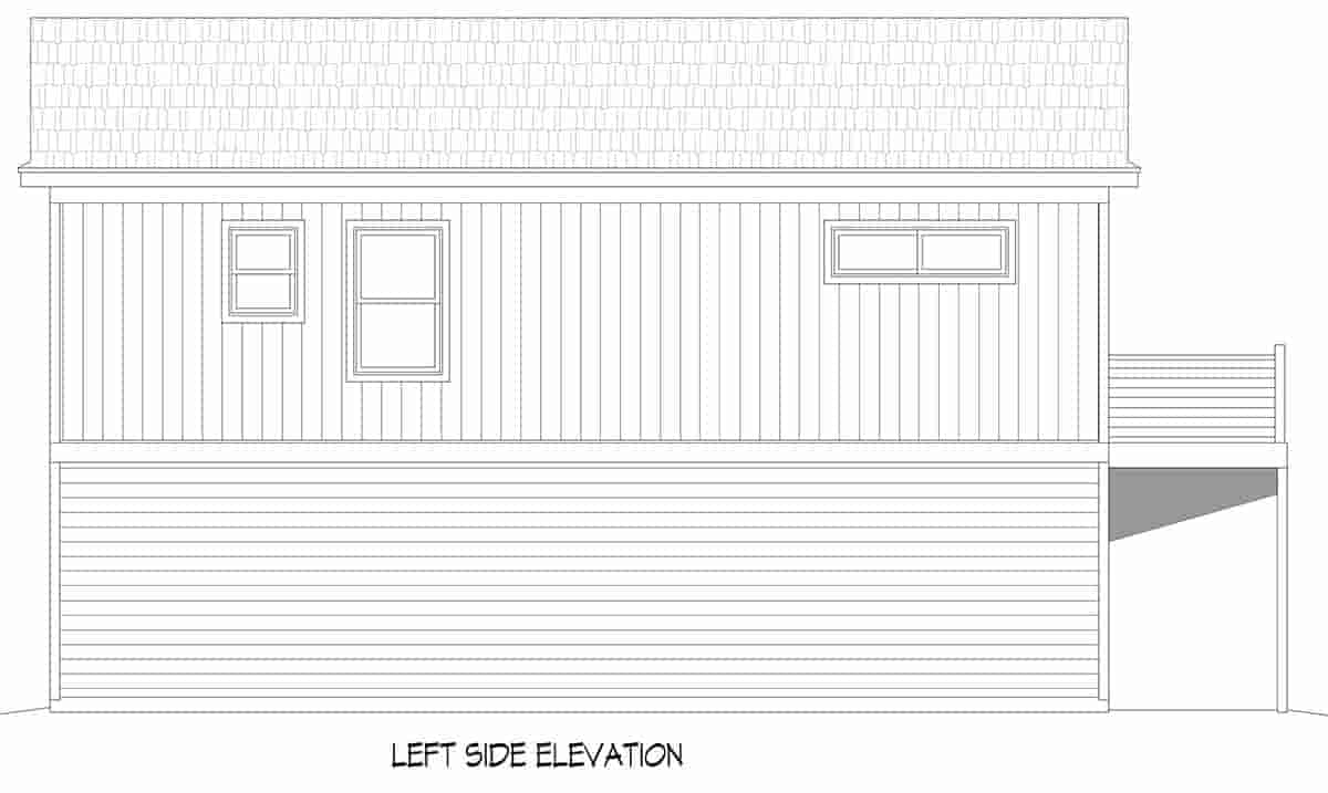 Garage-Living Plan 81584 Picture 2