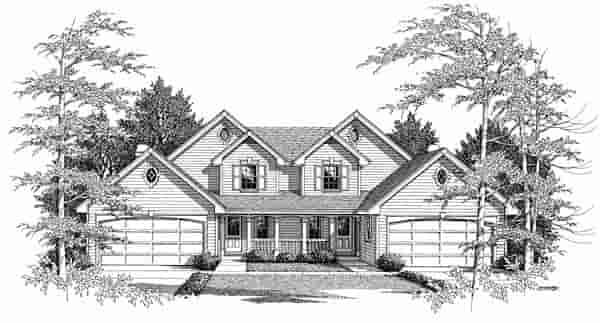 Multi-Family Plan 86954 Picture 3