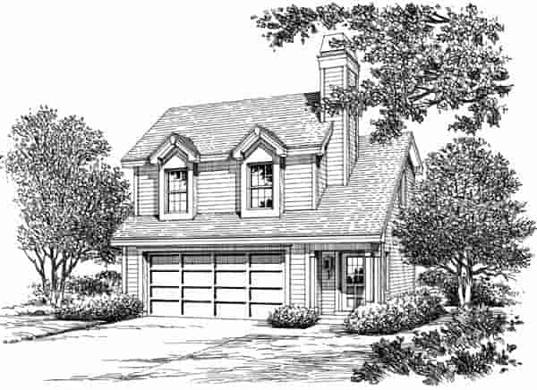 Garage Plan 87891 - 2 Car Garage Apartment Picture 3