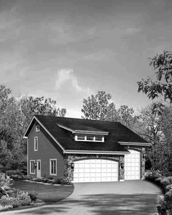 Garage Plan 95827 - 3 Car Garage Apartment Picture 3