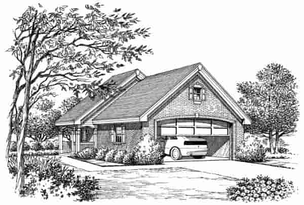 Garage Plan 95918 - 2 Car Garage Apartment Picture 1