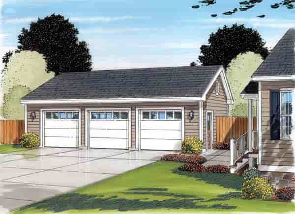 Garage Plan 30002 - 3 Car Garage Picture 1