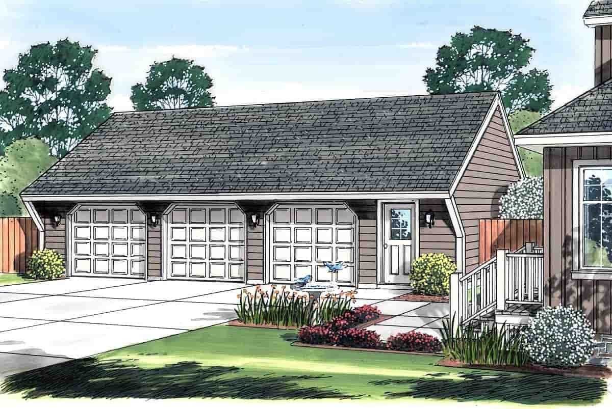 Garage Plan 30023 - 3 Car Garage Picture 1