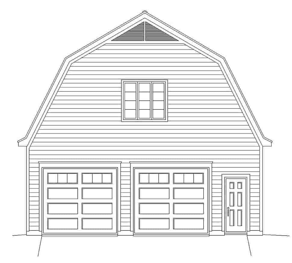 Garage Plan 40815 - 2 Car Garage Picture 2