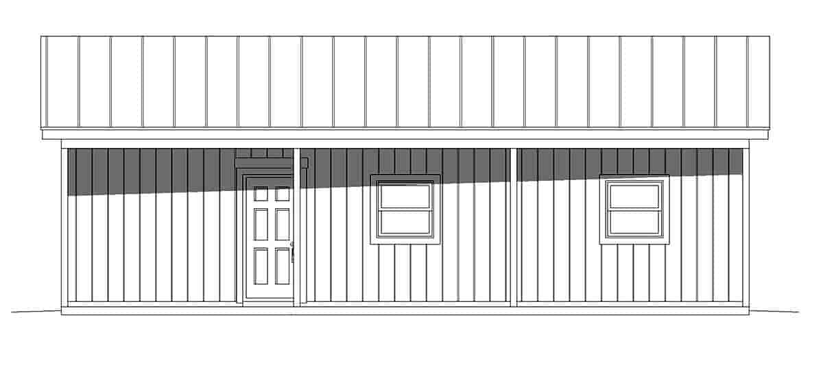 Garage Plan 40851 - 2 Car Garage Picture 1