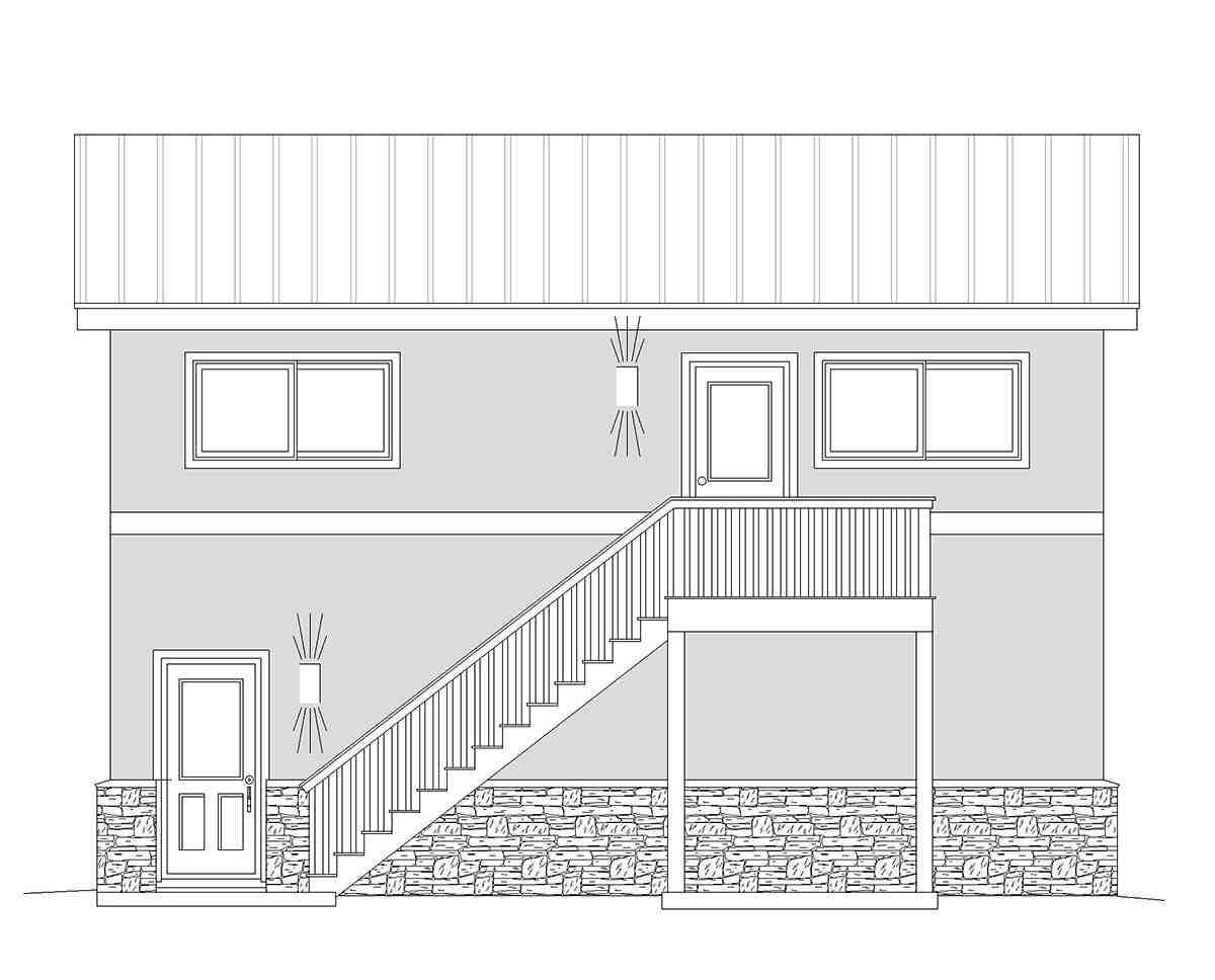 Garage Plan 40870 - 2 Car Garage Picture 1