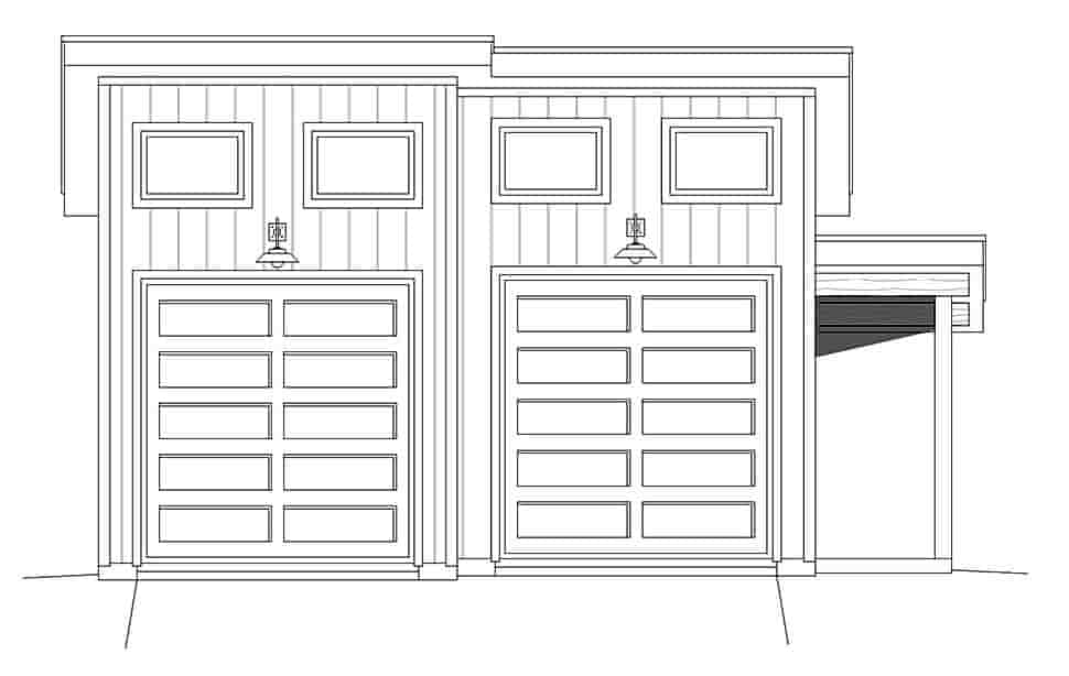 Garage Plan 40880 - 2 Car Garage Picture 3