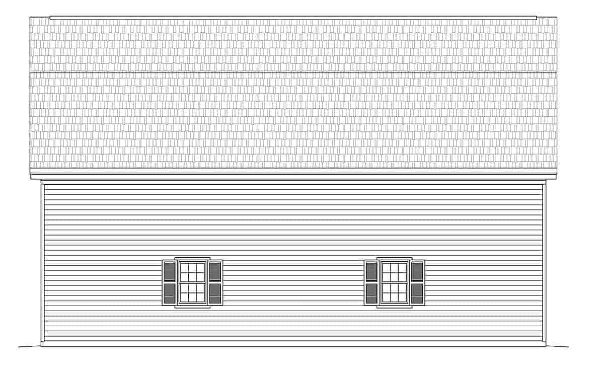 Garage Plan 40884 - 4 Car Garage Picture 1