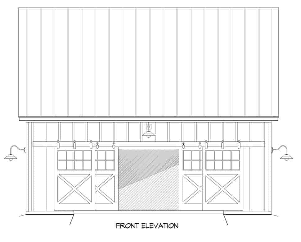 Garage Plan 40888 - 2 Car Garage Picture 3