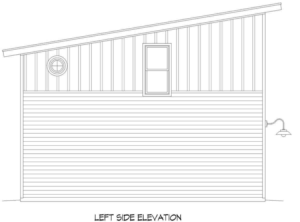 Garage-Living Plan 40889 Picture 2