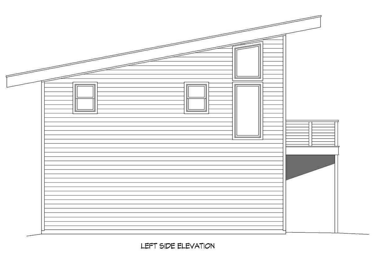 Garage-Living Plan 40896 Picture 2