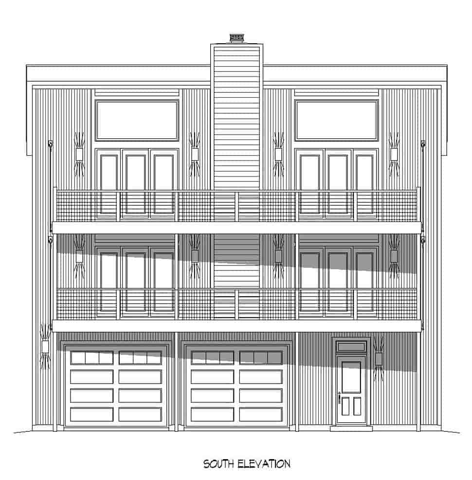 Garage-Living Plan 40898 Picture 3