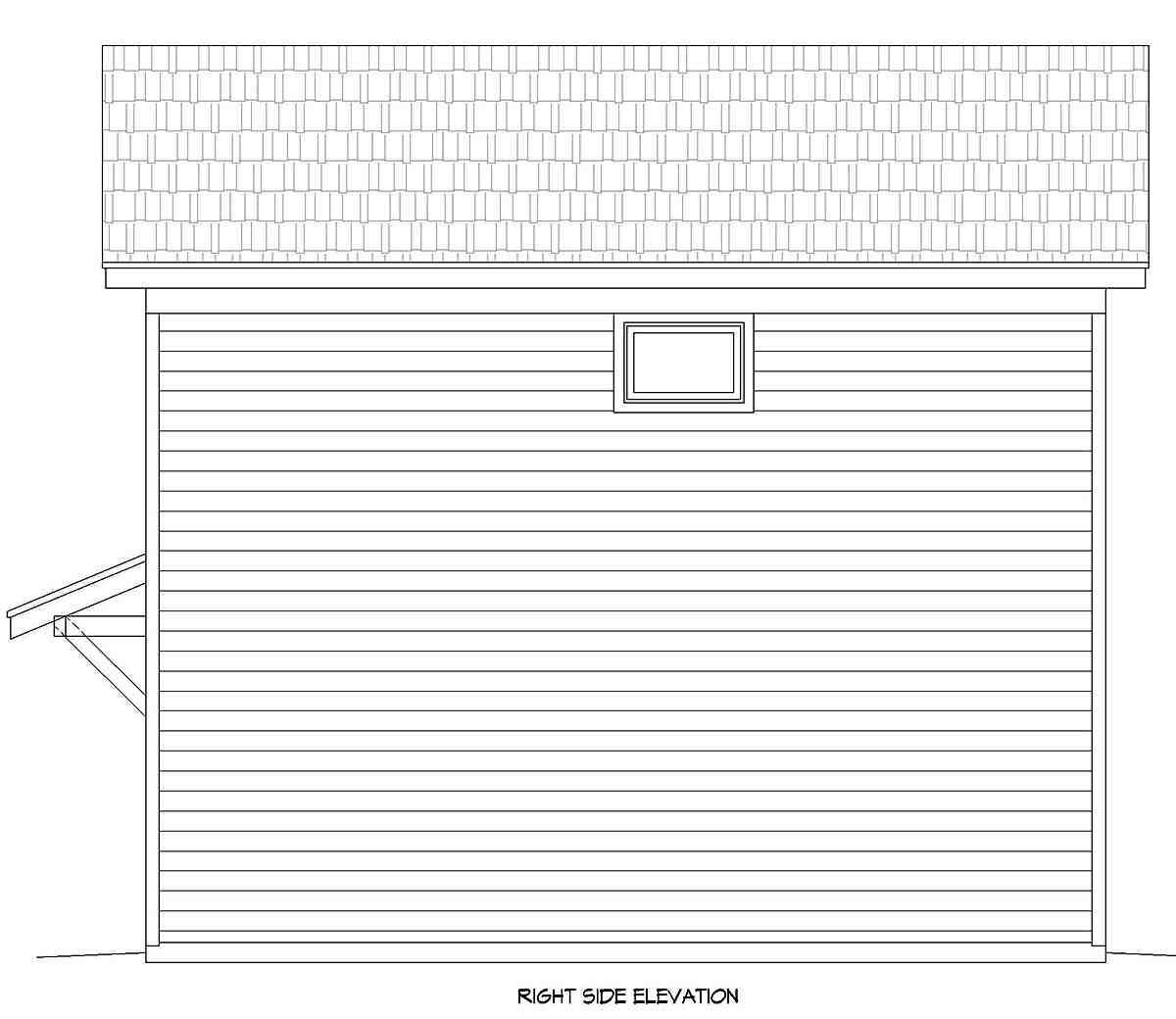 Garage Plan 40899 - 2 Car Garage Apartment Picture 1