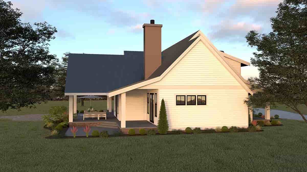 Contemporary, Farmhouse House Plan 40967 with 4 Bed, 3 Bath, 2 Car Garage Picture 2