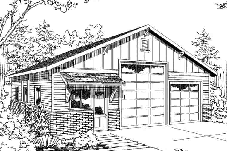 Garage Plan 41155 - 4 Car Garage Picture 3