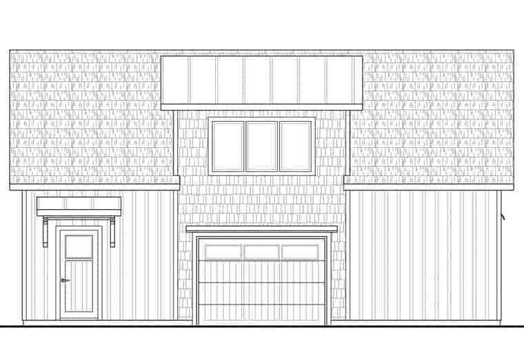 Garage Plan 41156 - 2 Car Garage Apartment Picture 1