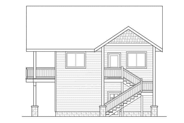 Garage Plan 41162 - 3 Car Garage Apartment Picture 2