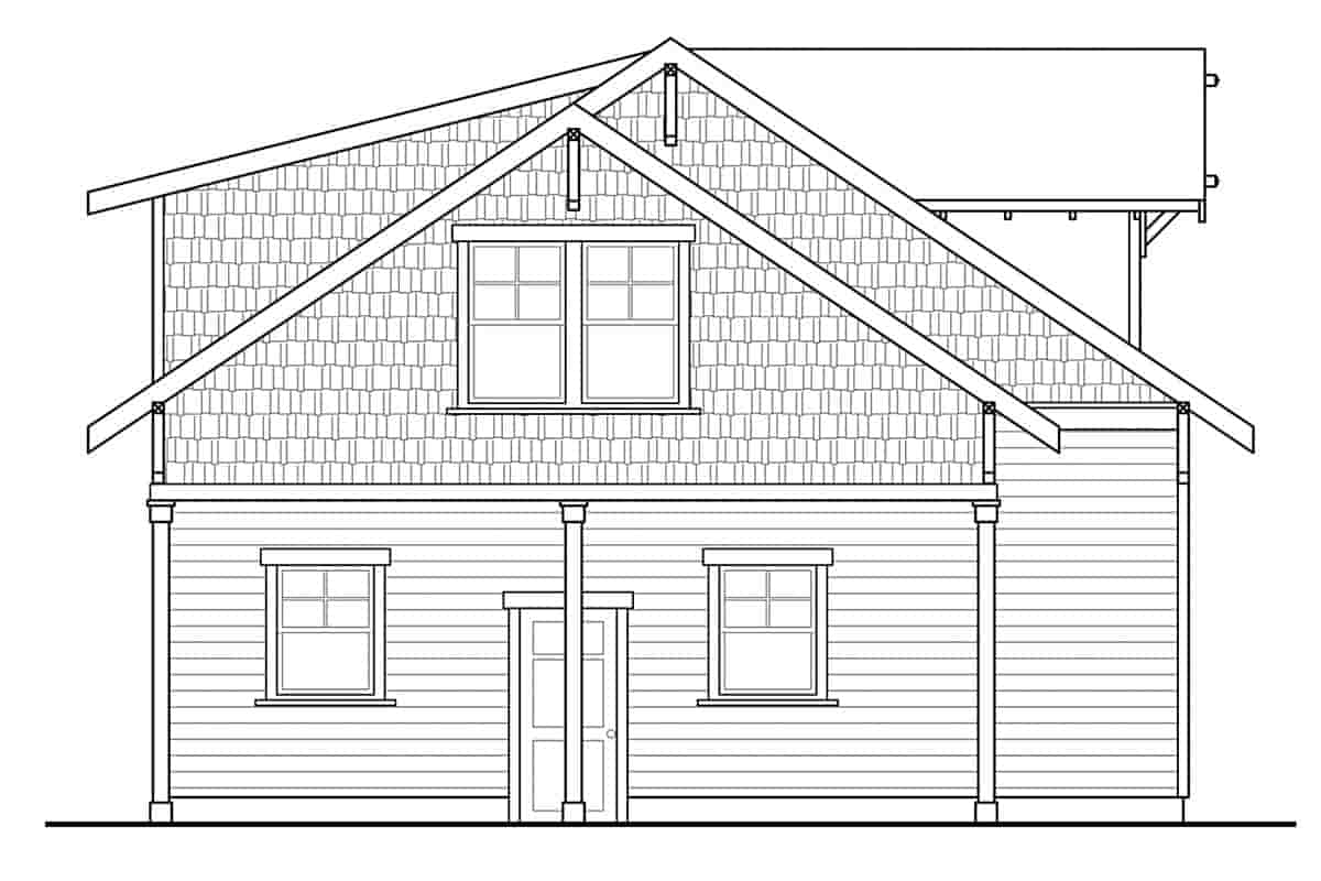 Garage Plan 41350 - 2 Car Garage Apartment Picture 2