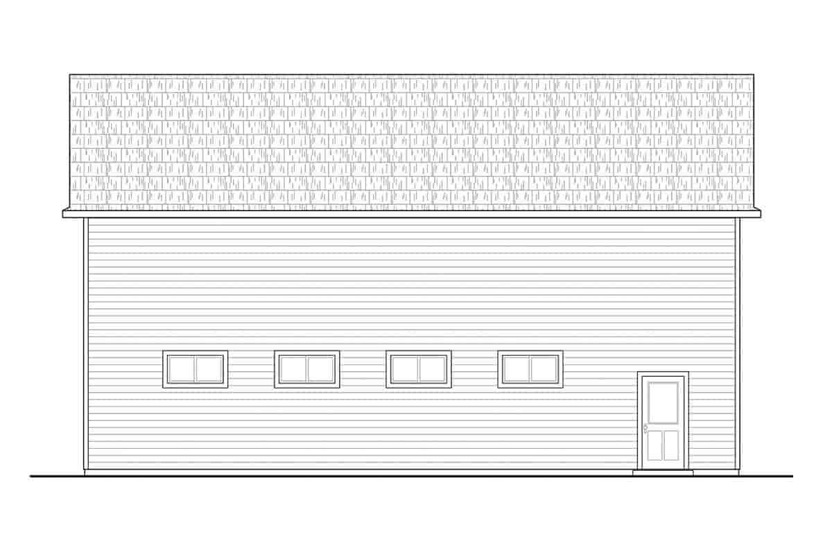 Garage Plan 41371 - 2 Car Garage Apartment Picture 2