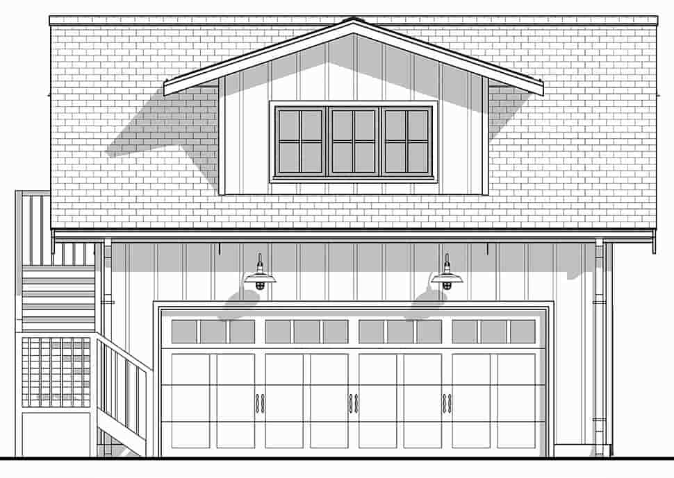 Garage-Living Plan 42906 Picture 3