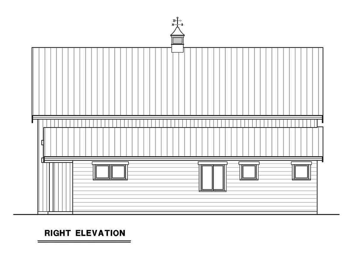 Garage-Living Plan 43690 Picture 1