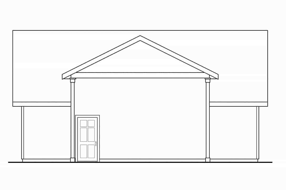Garage Plan 43730 - 4 Car Garage Picture 1