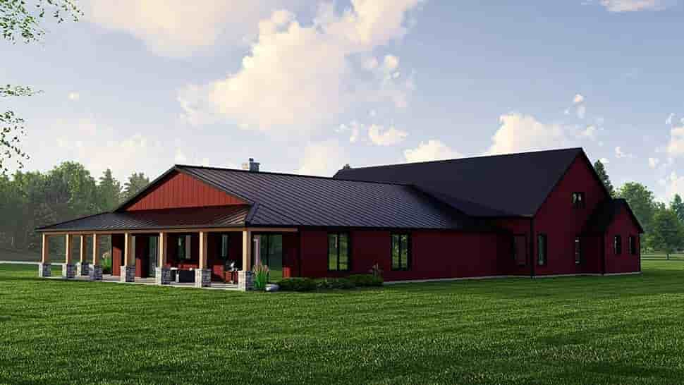 Plan 43903 | Country Style with 5 Bed, 5 Bath, 2 Car Garage