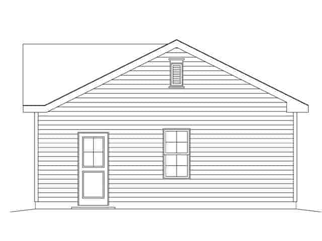 Garage Plan 45147 - 1 Car Garage Picture 2